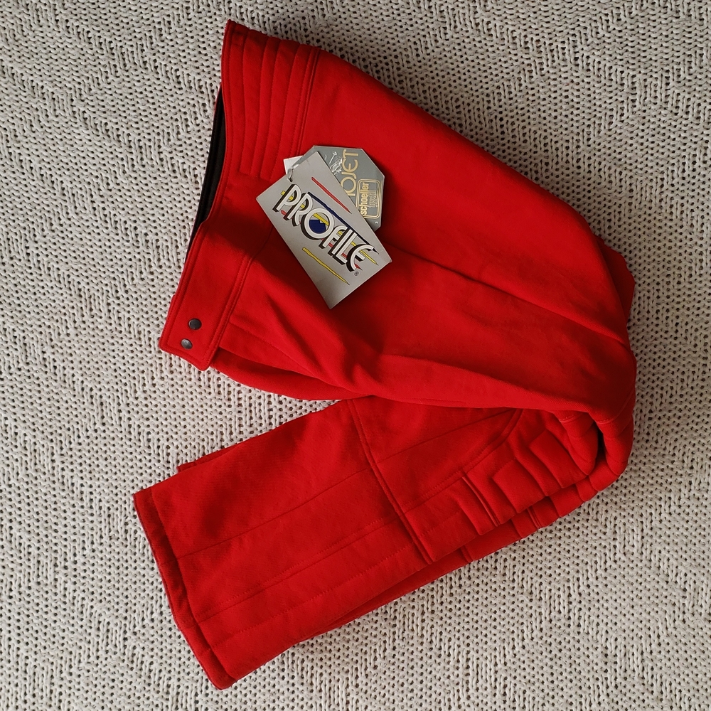 Vintage men's ski pants 30 red NWT